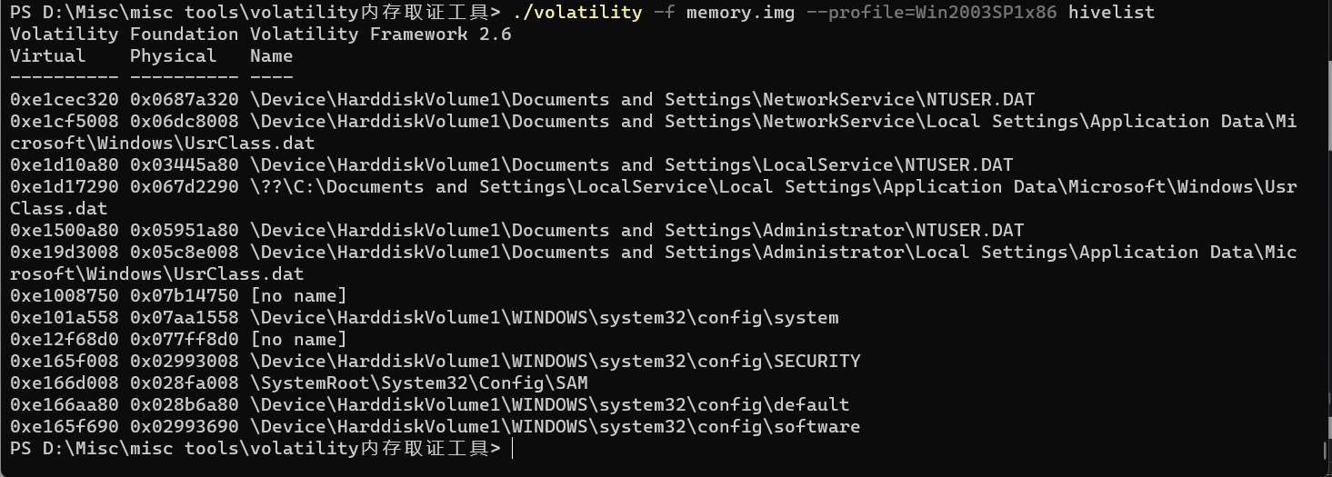 windows下的volatility的内存取证分析与讲解_memory.imgCSDN博客