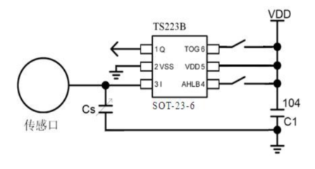 功耗低、触控灵敏度高、抗干扰能力强等众多优势，输出方式多样的单键电容式触控芯片TS223B介绍
