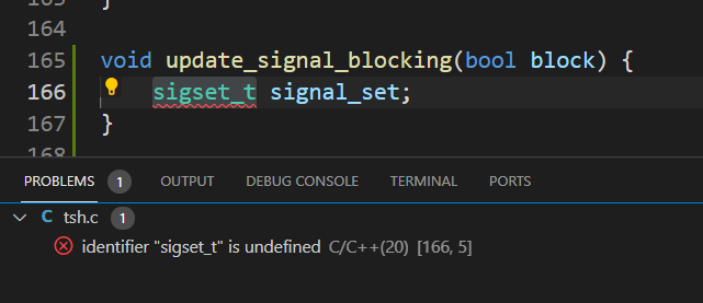 VSCode sigset_t 未定义_vscode未定义标识符怎么解决-CSDN博客