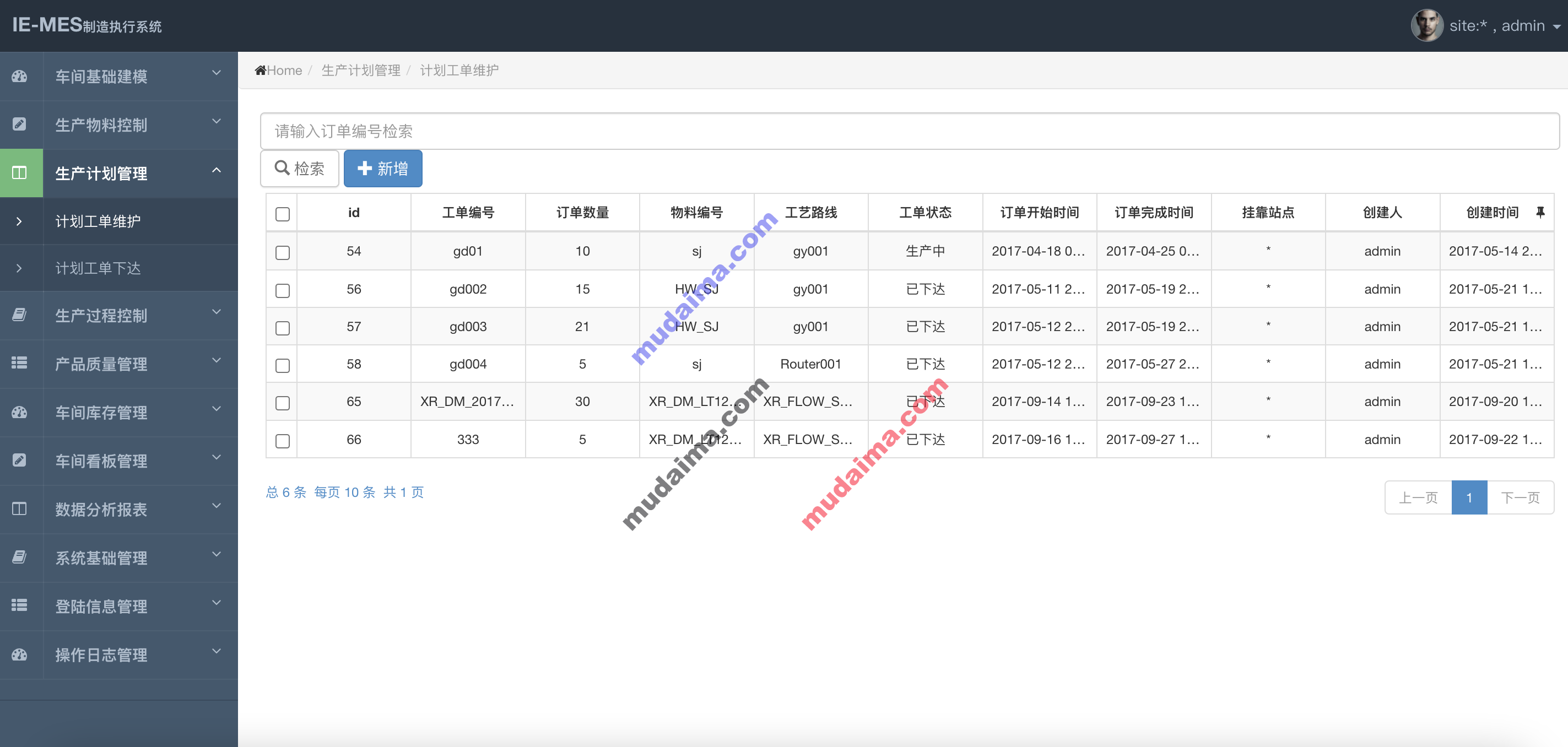 【S024】SSM制造业MES生产管理系统项目源码