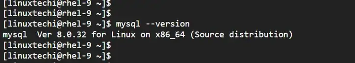 Check-MySQL-Version-RHEL9-RockyLinux9