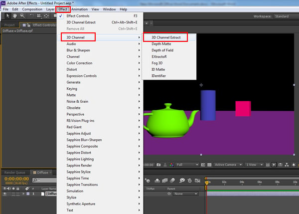 Effects 3D Channels 3D Channel Extraction