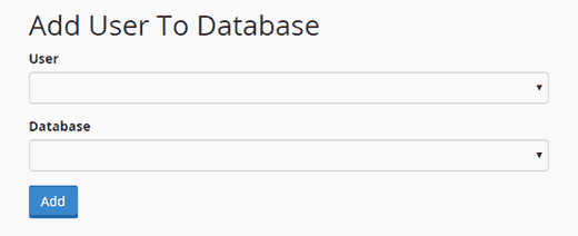 Adding a user to database