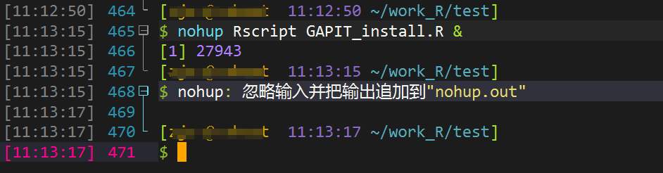 R语言提交后台任务Rstudio\nohup