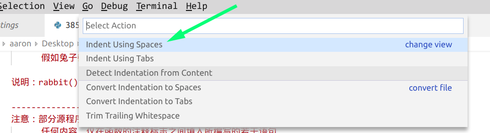 Vscode编辑器中 Python TAB缩进设置4个空格的方法