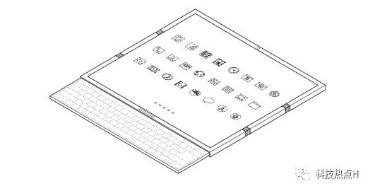 隐藏键盘_三星新专利：带有隐藏键盘的三折叠屏手机