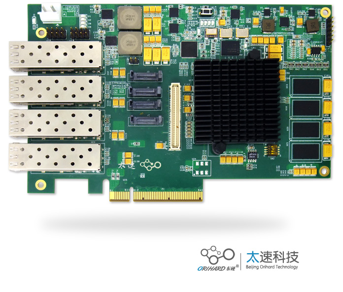 FPGA,XC7K325T,PCIeX8,四路光纤卡,软件无线电处理平台,图形图像硬件加速器,Net FPGA,万兆网络