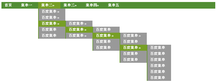 html5多级列表样式,纯CSS实现多级半透明效果菜单代码-CSDN博客