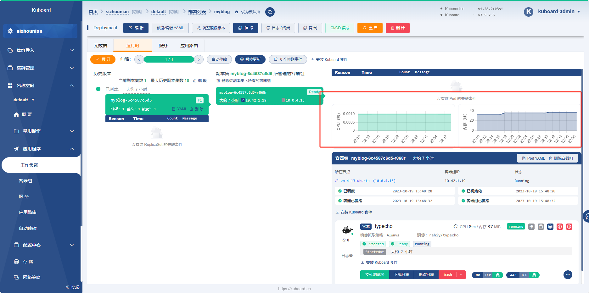 Kubernetes（K8S）快速搭建typecho个人博客