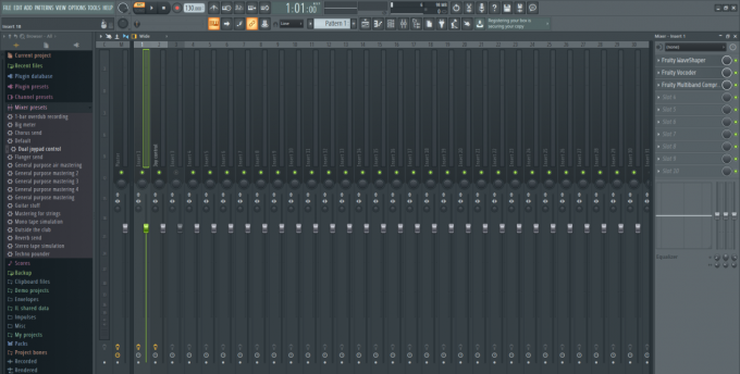 FL Studio has its own mixer