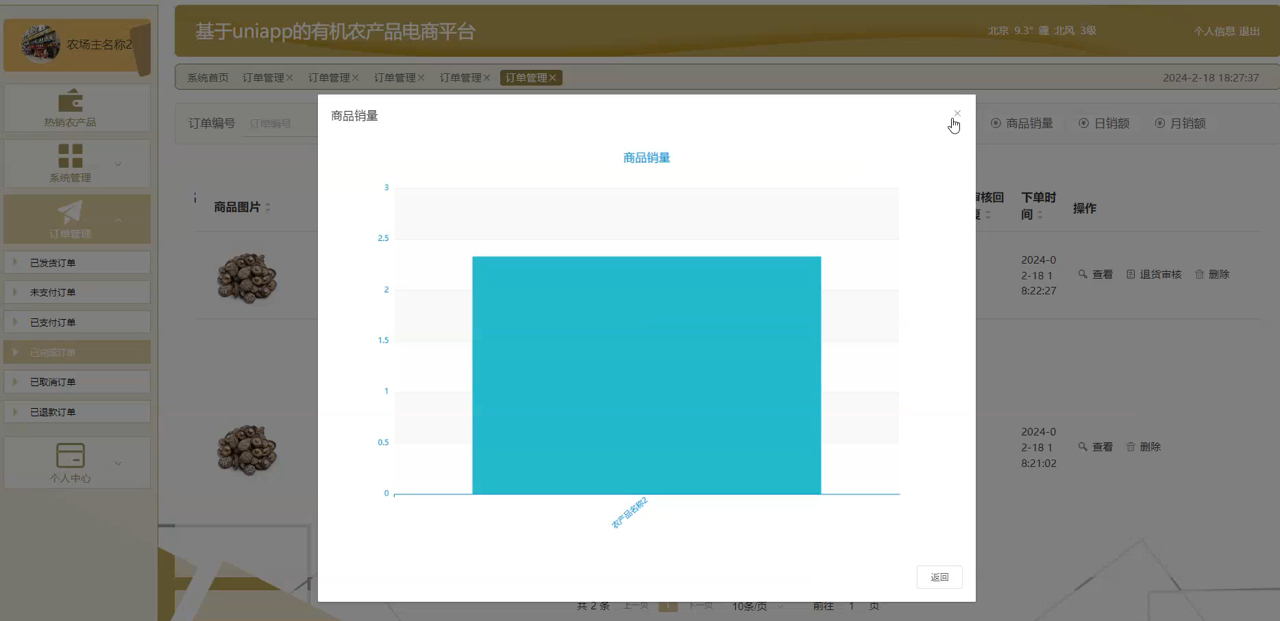 基于Uniapp + SpringBoot + Vue的有机农产品电商小程序-CSDN博客