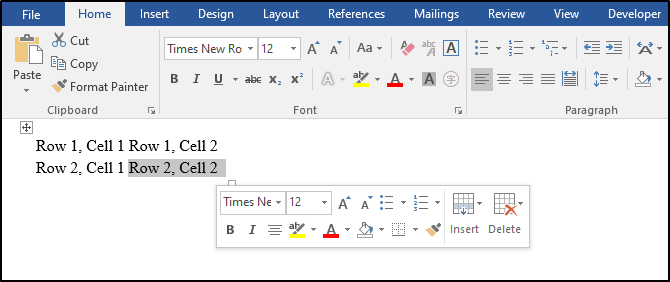 Word处理控件Aspose.Words功能演示：使用 C++ 在 Word 文档 (DOC/DOCX) 中插入表格