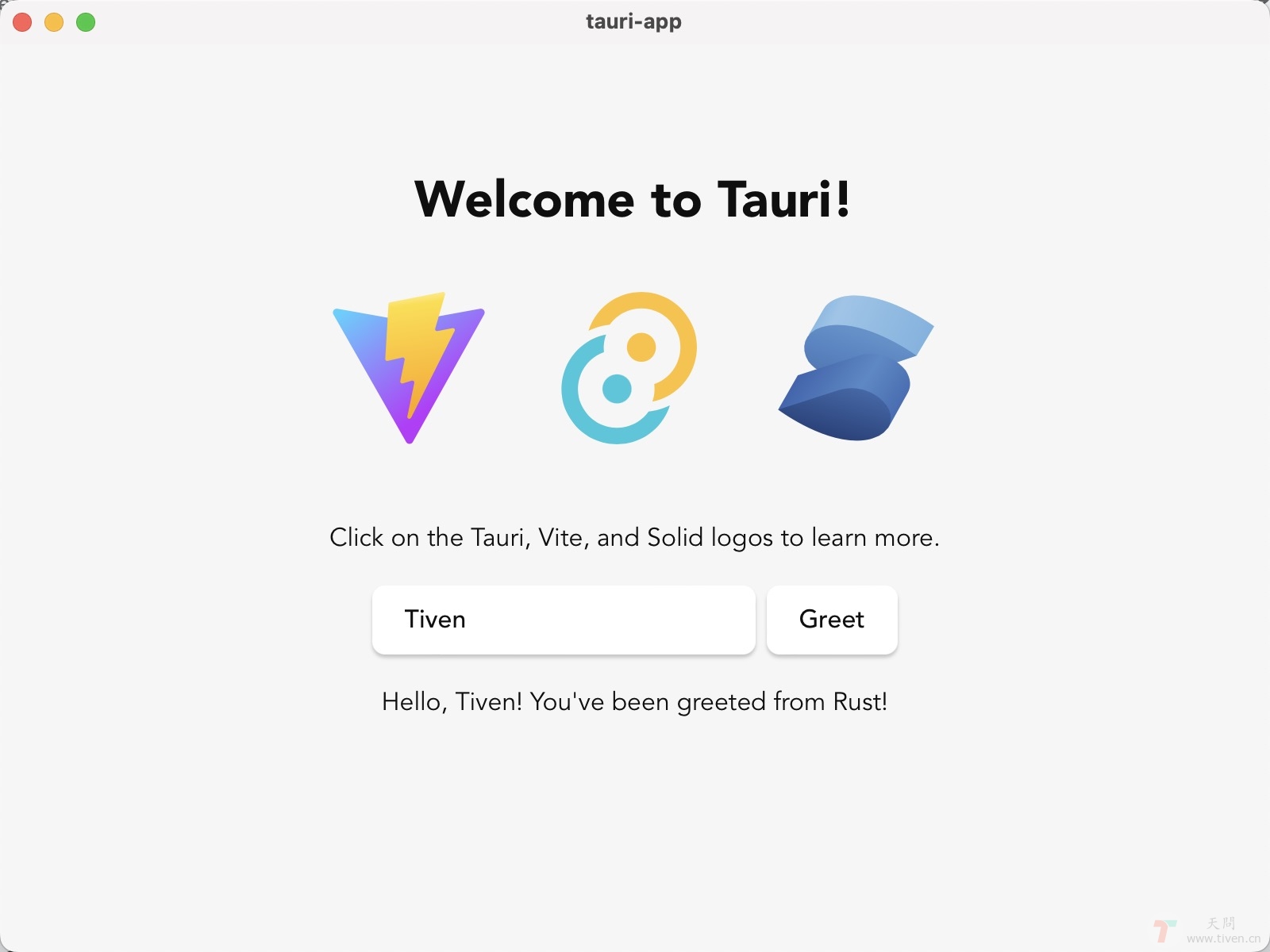 tauri + solid.js