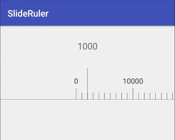 Android仿京东金融的数值滚动尺功能