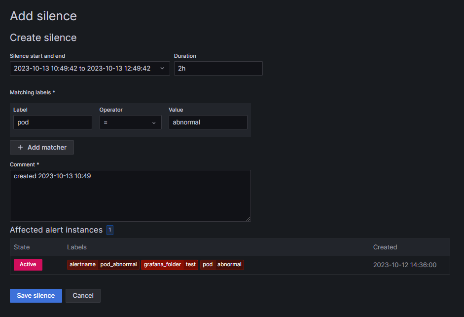 grafana v10.1版本设置告警