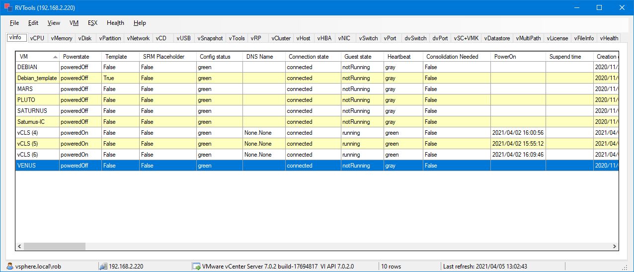 VMware运维效率提升50%，RVTools管理更简单