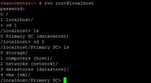 vSAN RVC Shell目录结构