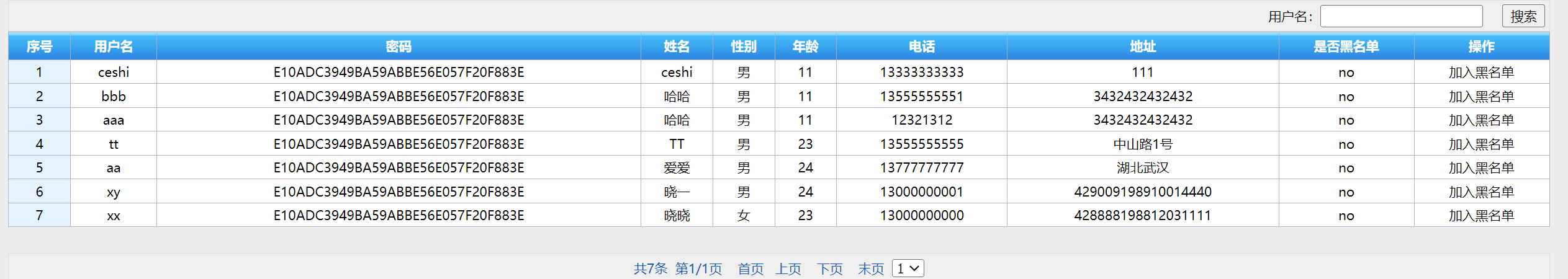 管理员-会员管理
