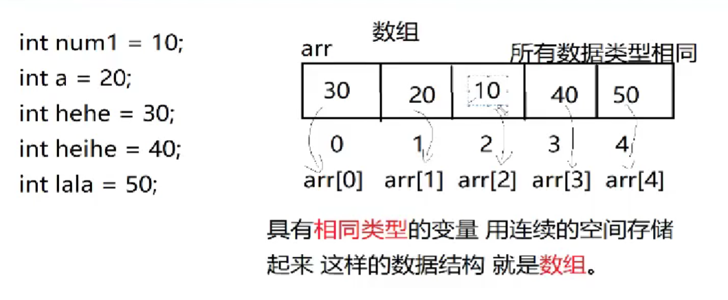 一维数组