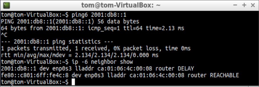 Neighbor Discovery Cache ping