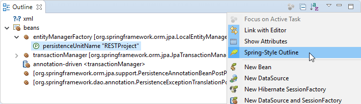 Spring development in MyEclipse