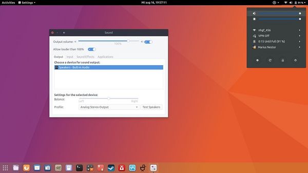 Ubuntu 17.10的超震撼声音权限