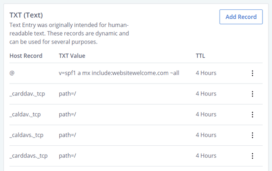 Txt value. Txt value