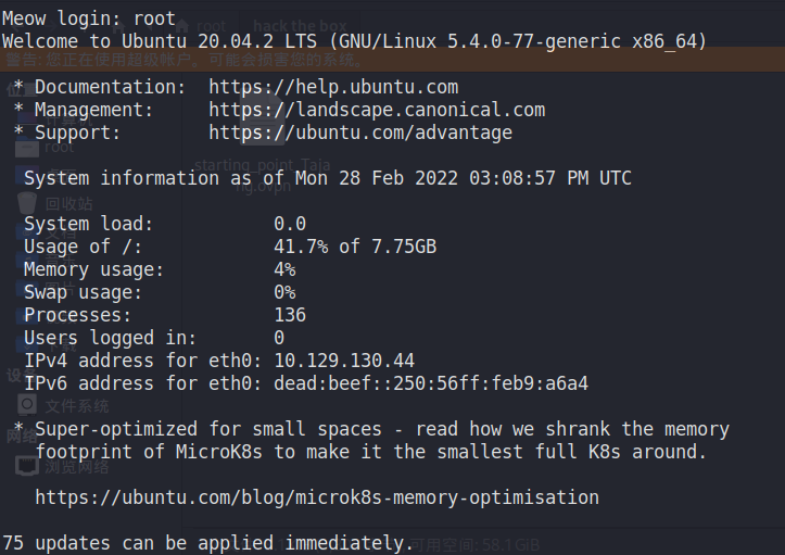 Hack The Box TIER 0 Meow Fawn Dancing_what is the 'flag' or 'switch