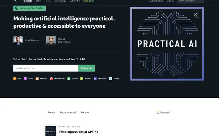 AI播客下载：Practical AI（人工智能最新进展）