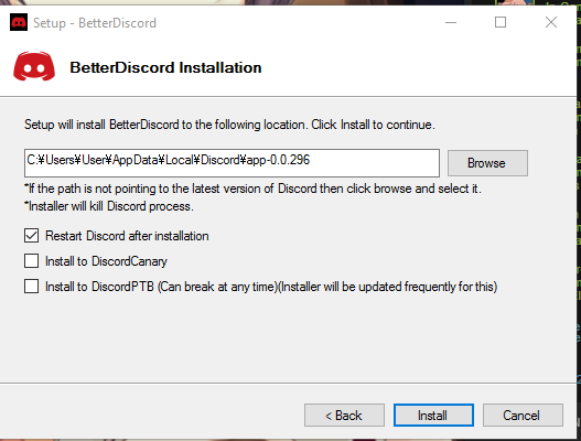 After The Latest Discord Update Unable To Install Betterdiscord 开源项目 Csdn问答