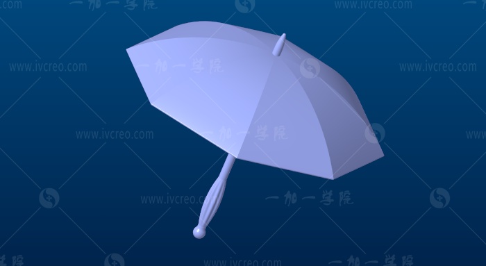 creo扫描选择多条链作为轨迹creo与proe可变截面扫描关系式雨伞建模