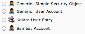 LDAP user account