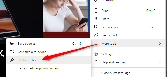 Pin to Taskbar in Edge (New)