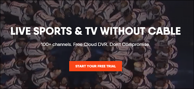 The Fubo TV website.