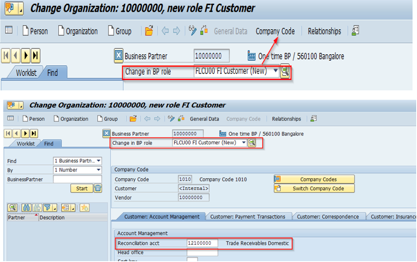 Set up customer in SAP FI