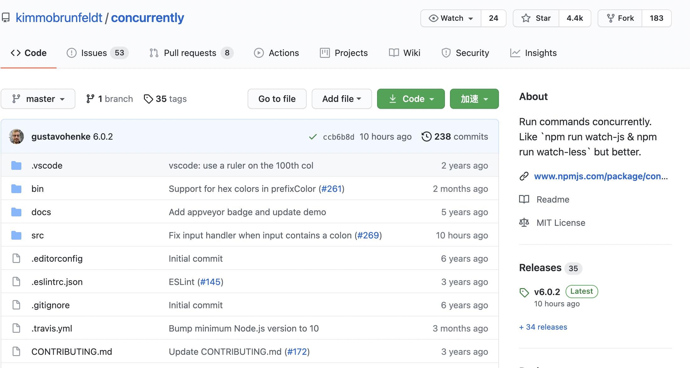 Concurrently-github