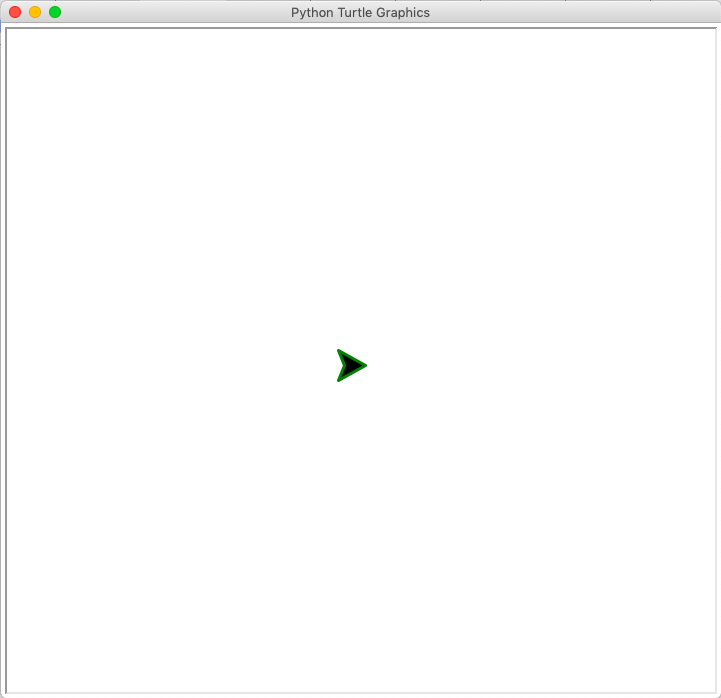 Python 乌龟笔颜色更新为绿色