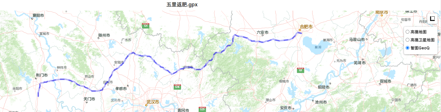 Snipaste_2023-10-05_23-36-34 gpx轨迹可视化效果 智图GeoQ效果