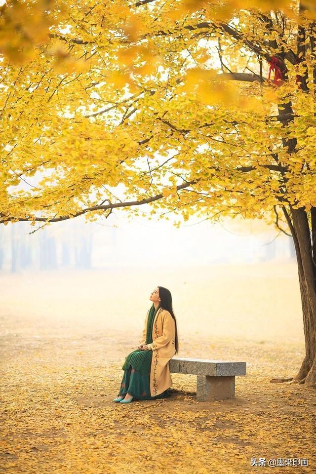 示例26示例26,让模特坐于树枝下,仰望抬头看向天空,避免了面对镜头的