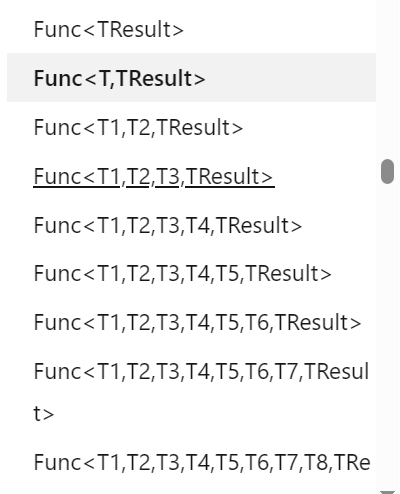 C#中内置的泛型委托Func与Action