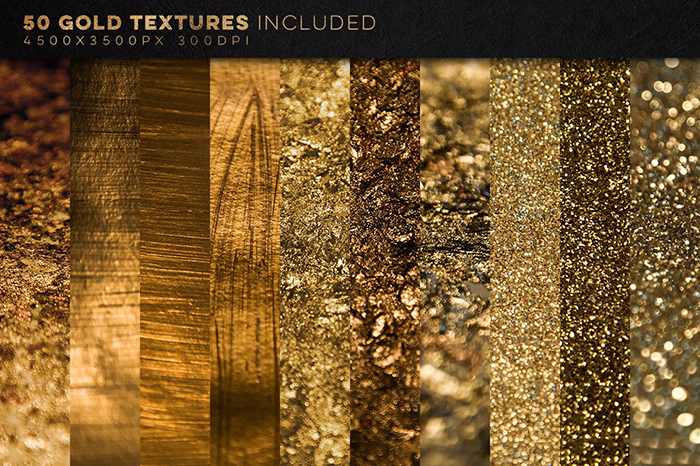 【ps】350 高清黄金和金属质感背景纹理素材合集