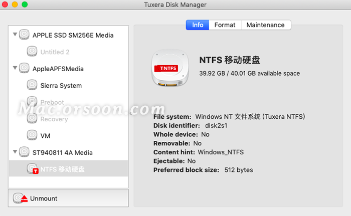 what is tuxera ntfs