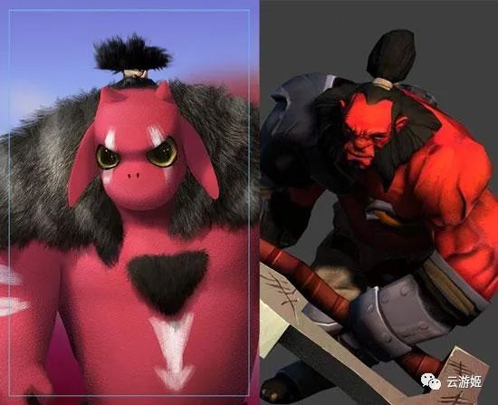 比如说赤斧酋长对应的就是斧王,刺魂者就是赏金,霸天者就是发条,萃毒