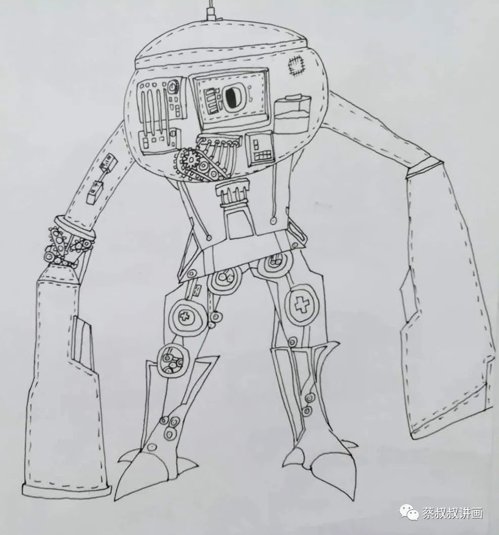 机器人彩铅画机器人绘画畅想班学员作品选