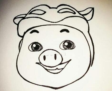 python画猪猪侠_猪猪侠简笔画怎么画?猪猪侠简笔画教程-CSDN博客