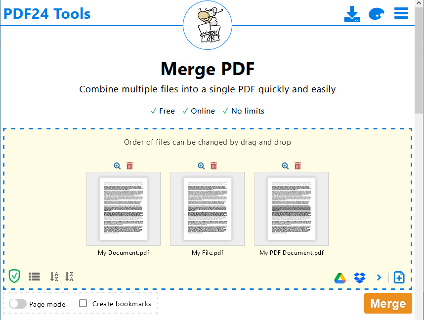 PDF 合并方法：5个顶级的免费PDF 合并工具