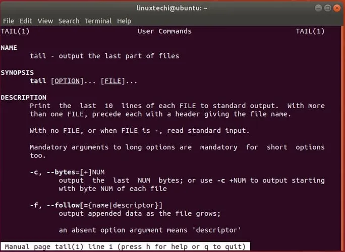 man-tail-command