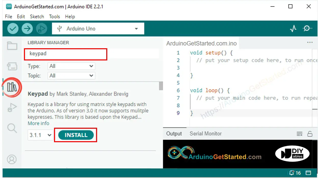 Arduino - Keypad 键盘