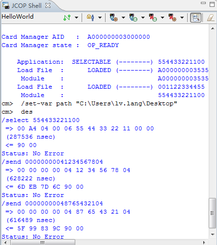 卡法电子商务 java_javacard DES算法API使用示例