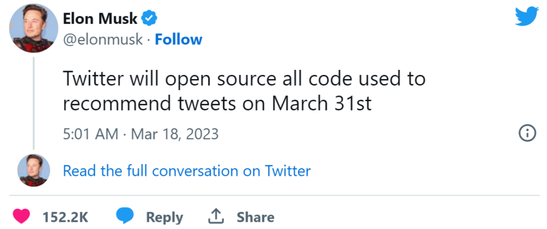 马斯克刚说要开源，没几天Twitter源代码就泄漏了...